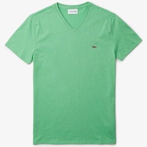 Lacoste Men's Lightweight Pima Cotton V-Neck T-Shirt - TH6710-51 - Size XL - NWT
